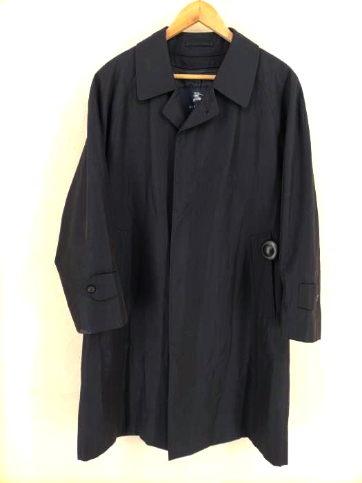 バーバリーロンドン BURBERRY LONDON ウール×シルク 裏ノバチェック ライナー付き ステンカラーコート メンズ  160