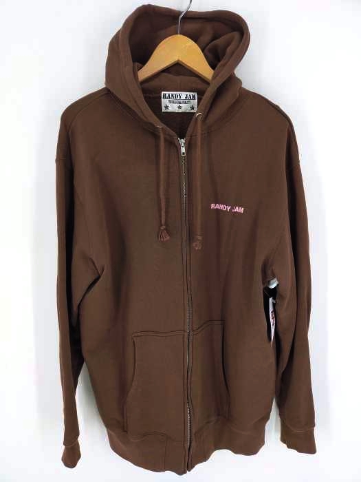 ユーズドフルギ USED古着 {{RANDY JAM}}バックプリント ジップアップパーカー メンズ JPN：XL