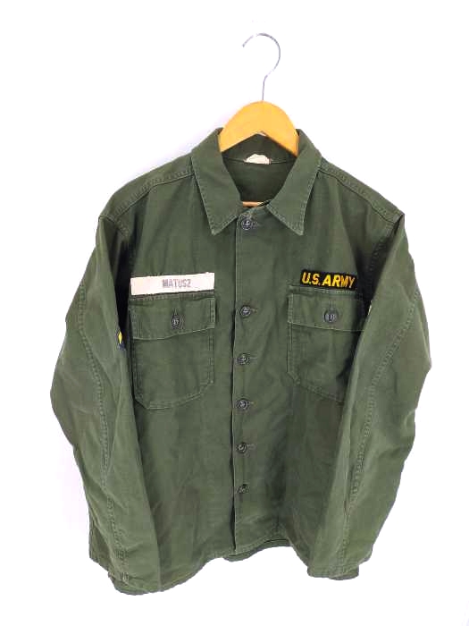 ユーエスアーミー US ARMY 60s ユーティリティシャツ メンズ JPN：M