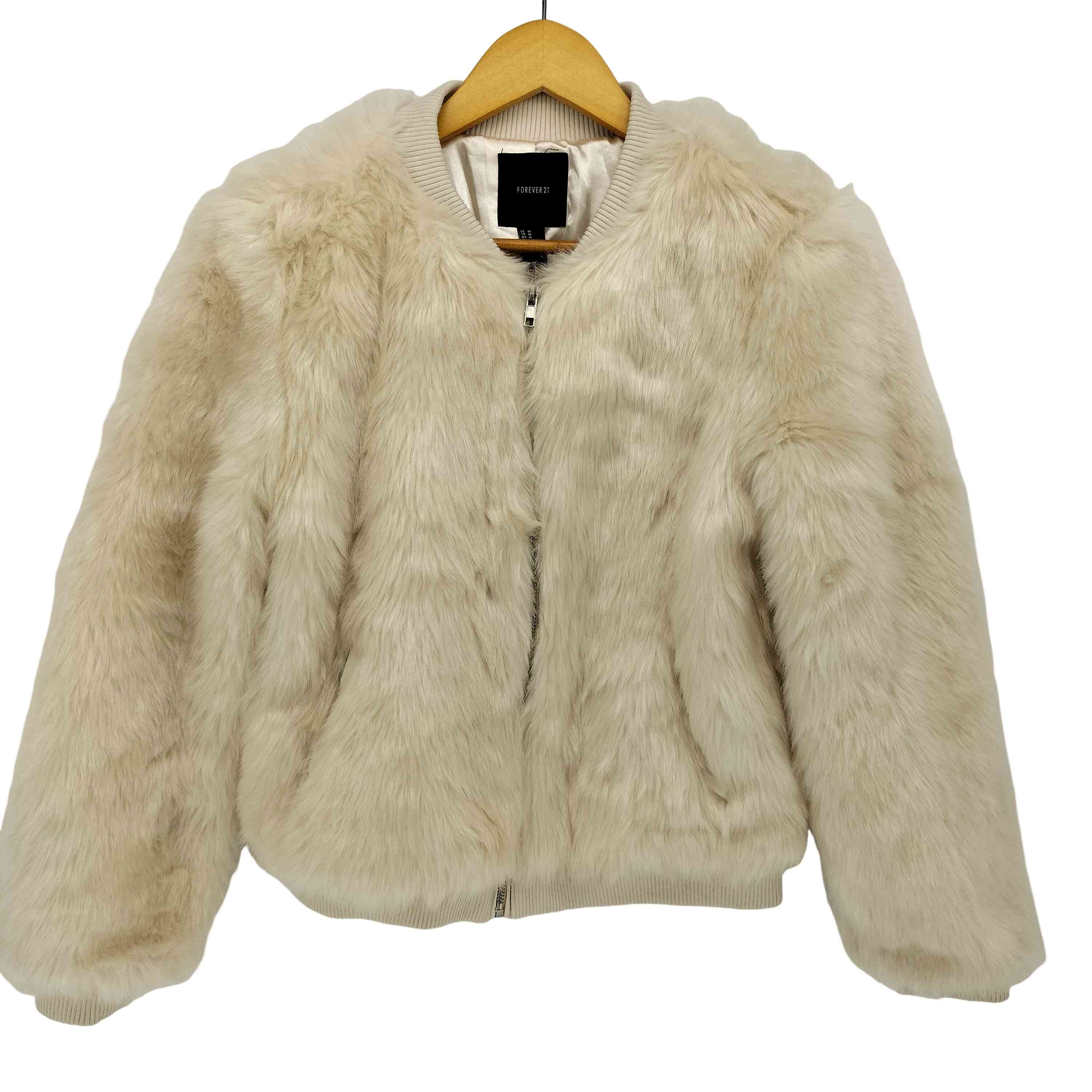 FOREVER 21(フォーエバー21) ファー ジップアップ ブルゾン Y2K レディース import：M 【中古】【ブランド古着バズストア】