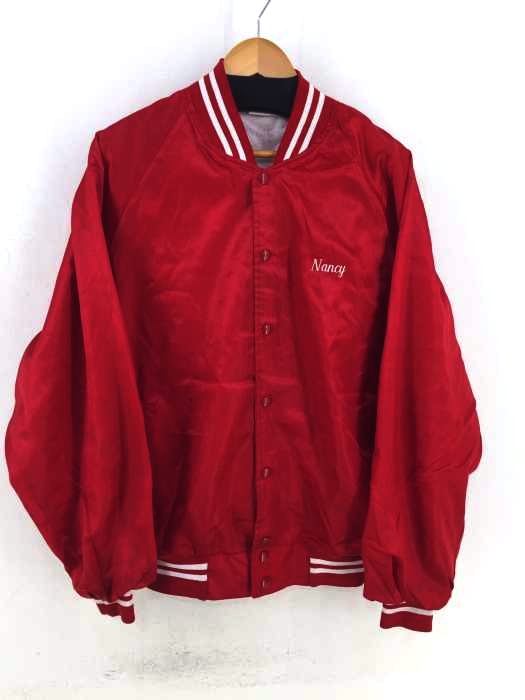 AUBURN SPORTSWEAR(アーバンスポーツウェア) バックワッペン刺繍サテン地スタジャン メンズ import：XXL