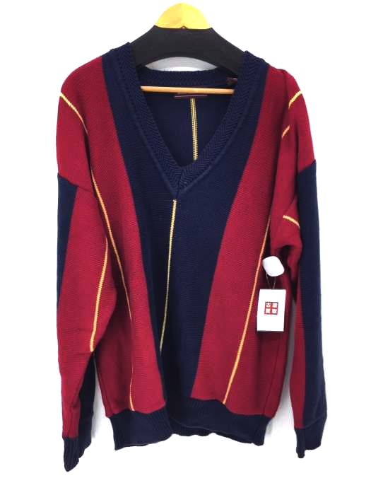 JOHN ASHFORD(ジョンアッシュフォード) ストライプコットンニット メンズ JPN：XL
