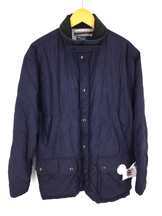 Polo by RALPH LAUREN(ポロバイラルフローレン) 襟コーデュロイ チンストラップ キルティングハーフコート メンズ JPN：L