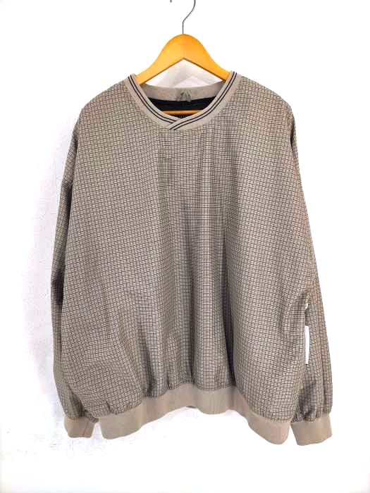 USED古着(ユーズドフルギ) 総柄ピステ ナイロンプルオーバー メンズ 3XL