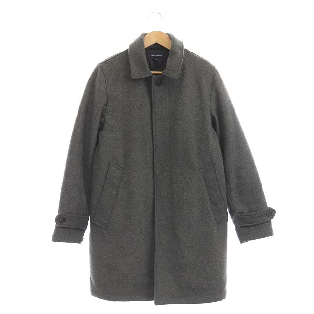 URBAN RESEARCH(アーバンリサーチ) 中綿 ステンカラーコート アウター ロング ウール混 L グレー /HS メンズ  L