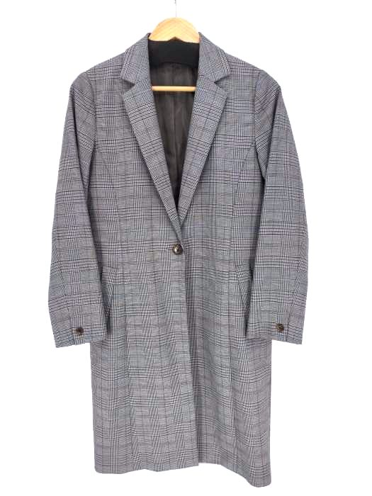 ディースタイル DeSTYLE グレンチェック柄シングルチェスターコート レディース  36