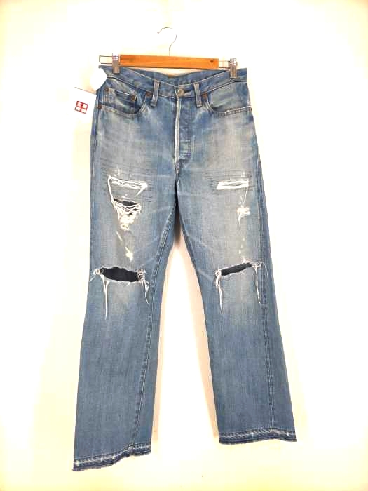 UNUSED(アンユーズド) 12ozダメージ加工デニムパンツ メンズ 無