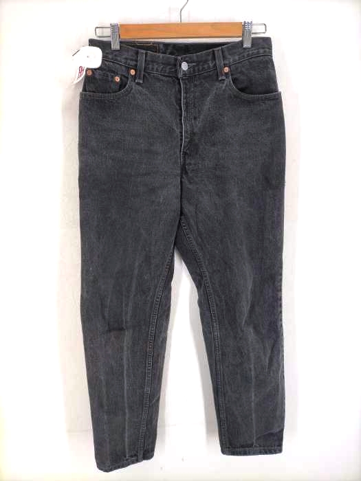 Levis(リーバイス) ボタン裏174 2000年10月製 550  RELAXED FIT  後染ジップフライブラックデニムパンツ メンズ JPN：M