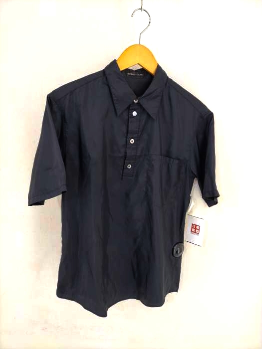 HELMUT LANG(ヘルムートラング) 90s 本人期 黒タグ ナイロンプルオーバーシャツ メンズ EUR：46