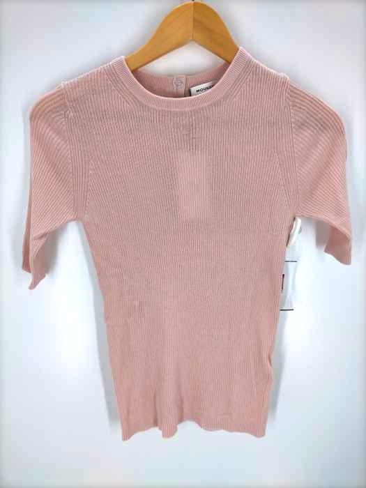 マウジー moussy SHELL BUTTON RIB KNIT TEE レディース  FREE