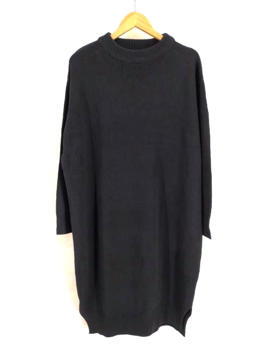 AZUL by moussy(アズールバイマウジー) SLIT KNIT LONG ONEPIECE レディース  M