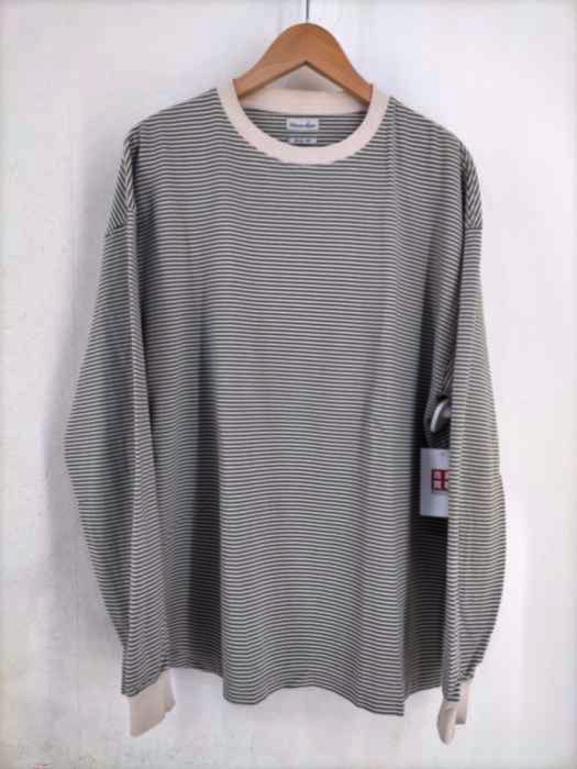 Steven Alan(スティーブンアラン) LIGHT HI-DENS BORDER RINGER TEE メンズ JPN：XL