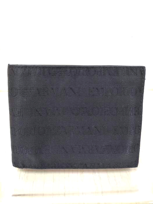 EMPORIO ARMANI(エンポリオアルマーニ) 総柄二つ折り財布 メンズ 表記無