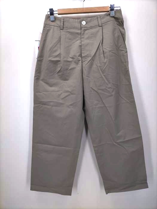 MARGARET HOWELL(マーガレットハウエル) 20SS WASHED COTTON 1タックワイドトラウザー レディース JPN：2