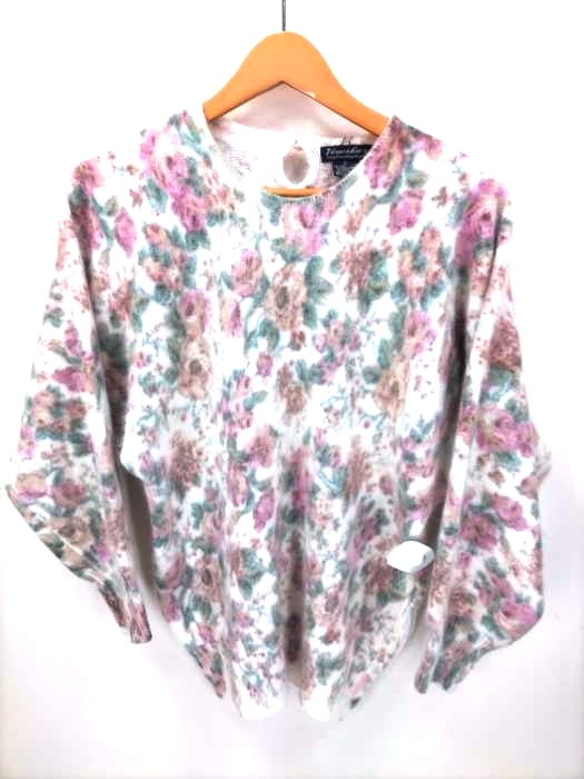 USED古着(ユーズドフルギ) VENESHA 花柄 アンゴラニット レディース JPN：S