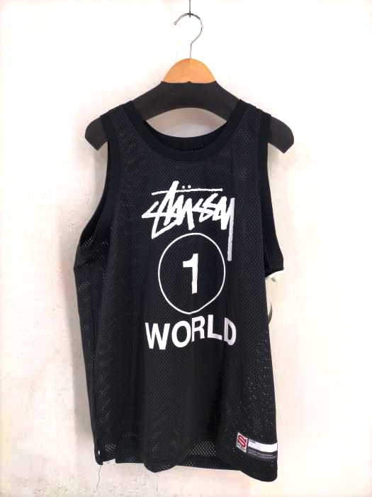 ステューシー Stussy ロゴプリントメッシュゼッケン ビブス メンズ JPN：M