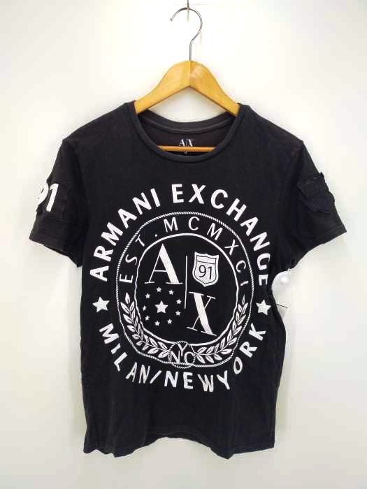 アルマーニエクスチェンジ ARMANI EXCHANGE ロゴプリントクルーネックTシャツ メンズ JPN：M