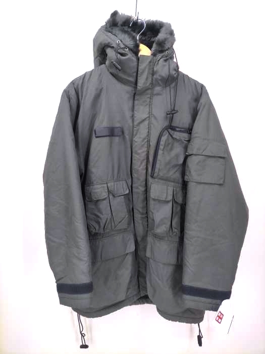 ユーズドフルギ USED古着 {{FLAT LINNER}} 裏ボア フーテッドブルゾン メンズ  L