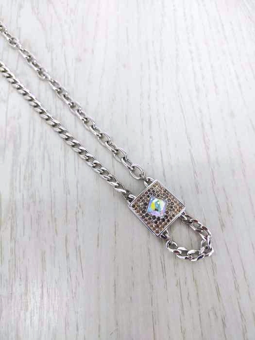 スワロフスキ SWAROVSKI チェーンネックレス レディース 表記無