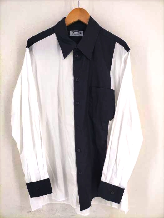 サイトバイヨウジヤマモト syte by Yohji Yamamoto バイカラーシャツ メンズ JPN：3
