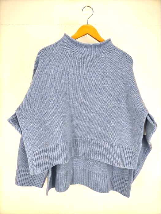 クラネ CLANE 22AW SIDE SLIT WIDE CAPE KNIT TOPS レディース JPN：1