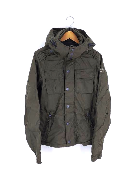 アバクロンビーアンドフィッチ Abercrombie & Fitch ナイロンフーデッドジャケット メンズ import：M