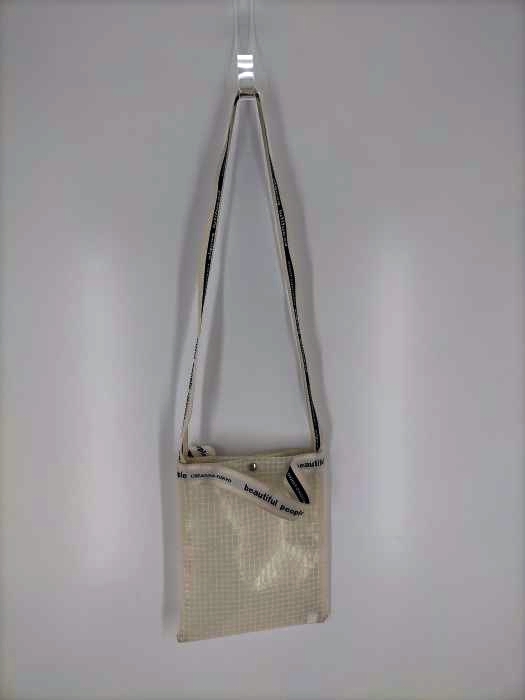 ビューティフルピープル beautiful people plaid vinyl logo tape sacoshe bag レディース 表記無