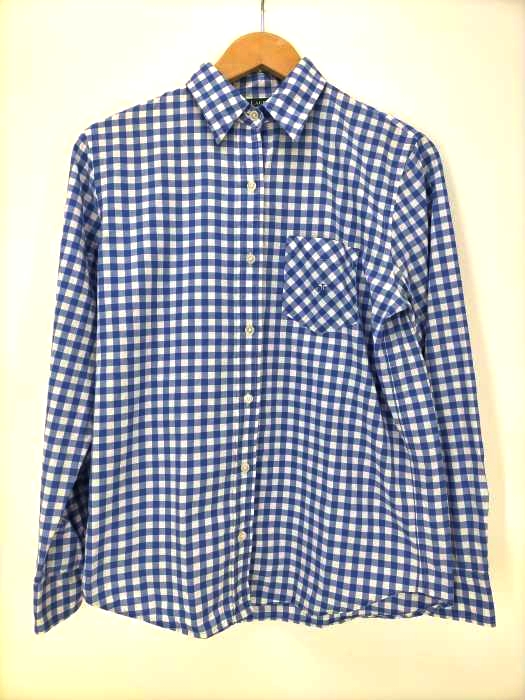 LAUREN RALPH LAUREN(ローレンラルフローレン) ワンポイント刺しゅう ギンガムチェックシャツ レディース import:S
