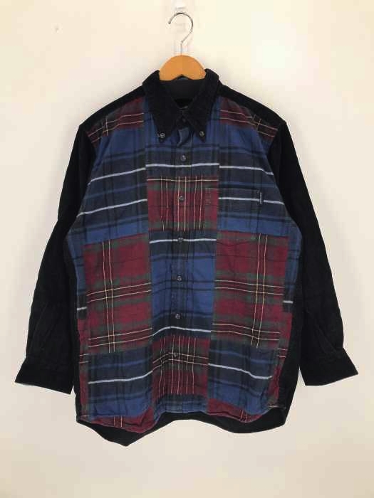 Eddie Bauer(エディーバウアー) 切替 コーデュロイ ボタンダウンシャツ メンズ import：M