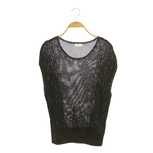 BALLSEY(ボールジー) ボールジー BALLSEY トゥモローランド ニット カットソー フレンチスリーブ リブ 38 緑 カーキ /MY ■OS レディース レディース  38(日本サイズM相当)