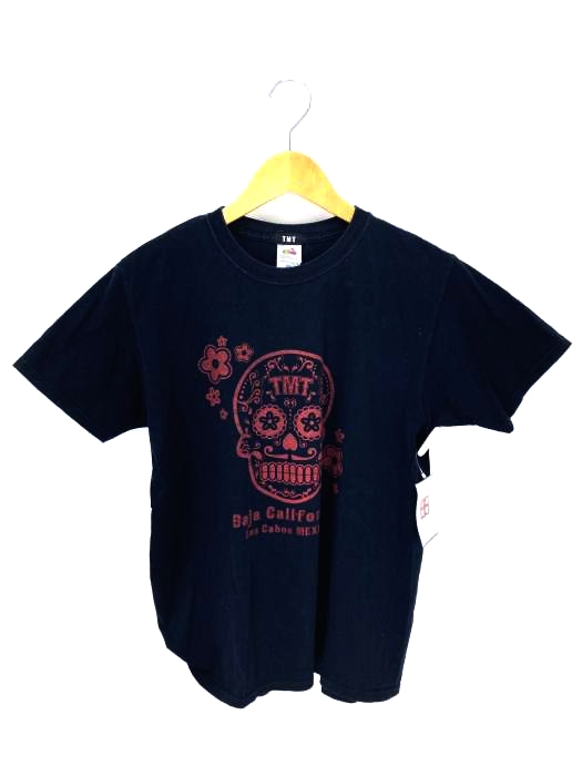 TMT(ティーエムティー) ペイズリースカル プリントTシャツ メンズ JPN:L