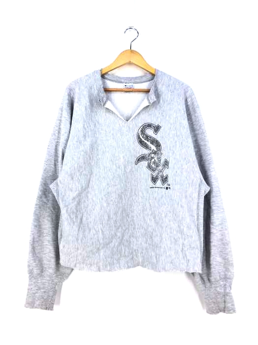 Champion(チャンピオン) 90S 刺繍タグ REVERSE WEAVE カットオフ加工 スウェット レディース  XX-LARGE