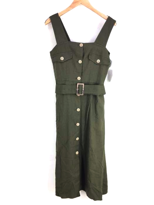 moussy(マウジー) BUTTON UP WAIST TIE DRESS レディース  1