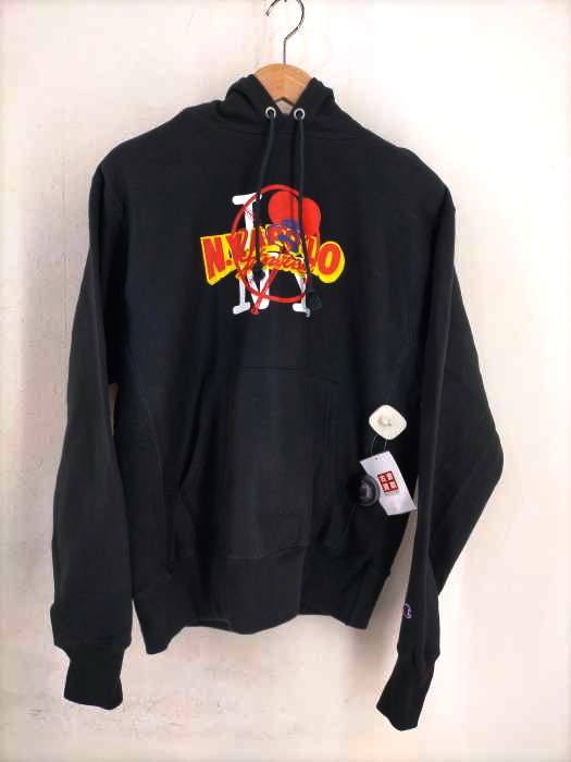 Champion(チャンピオン) REVERSE WEAVE フロントプリントパーカー メンズ JPN：M