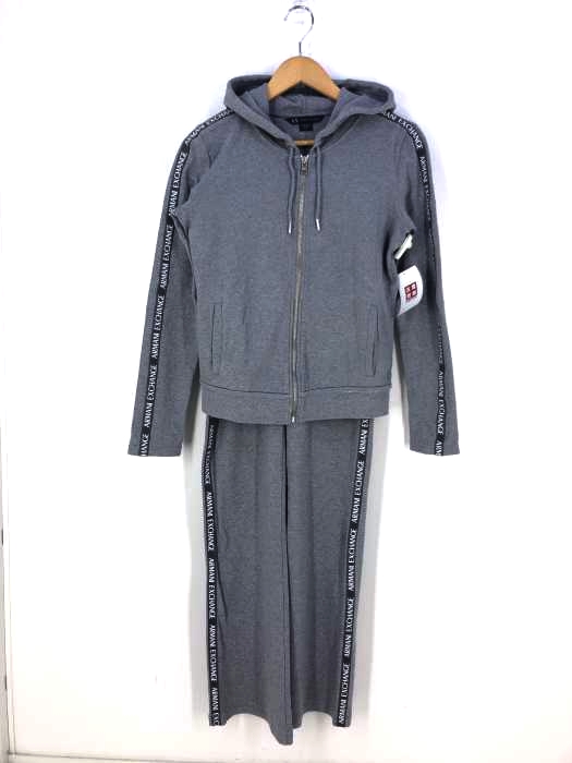 ARMANI EXCHANGE(アルマーニエクスチェンジ) ラインロゴジップアップパーカーセットアップ レディース  M