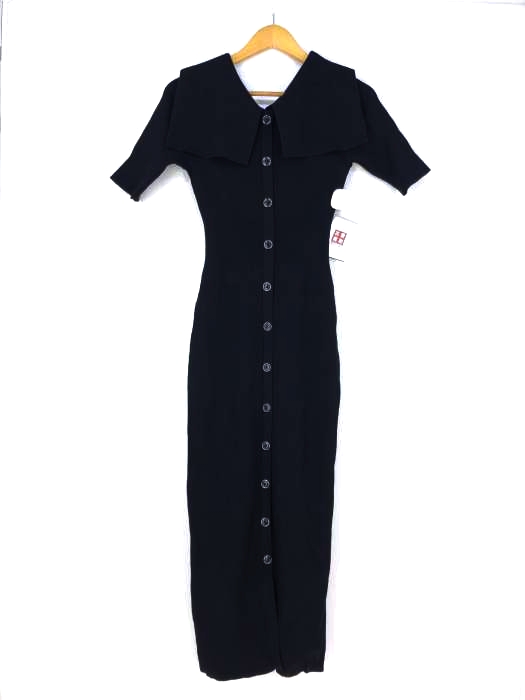 rienda(リエンダ) 22SS バックボタンBigカラータイト2way Knit OP レディース JPN：M