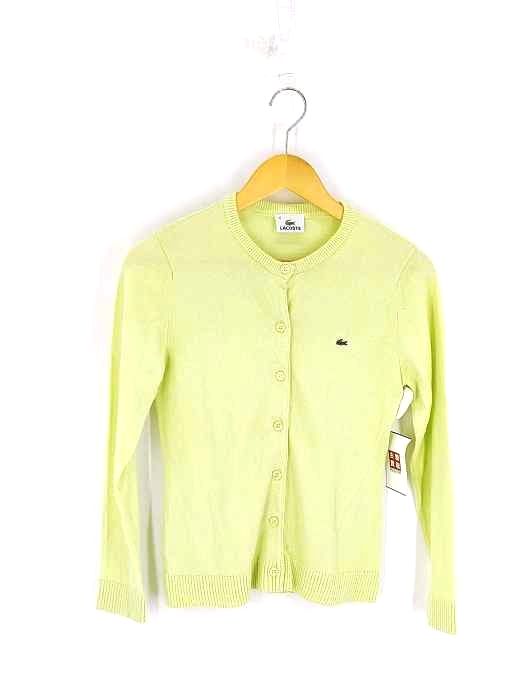 LACOSTE(ラコステ) コットンアクリル クルーネックカーディガン レディース FR：36