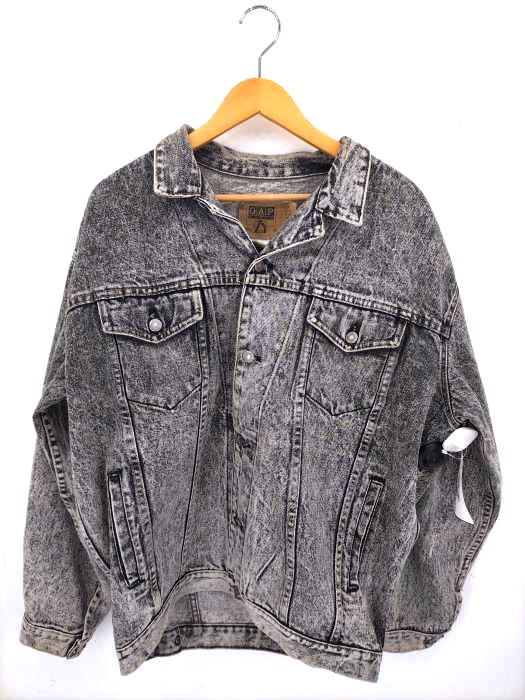 Gap(ギャップ) USA製 30-3358 ケミカルウォルシュデニムジャケット Black Denim Jacket メンズ JPN：M