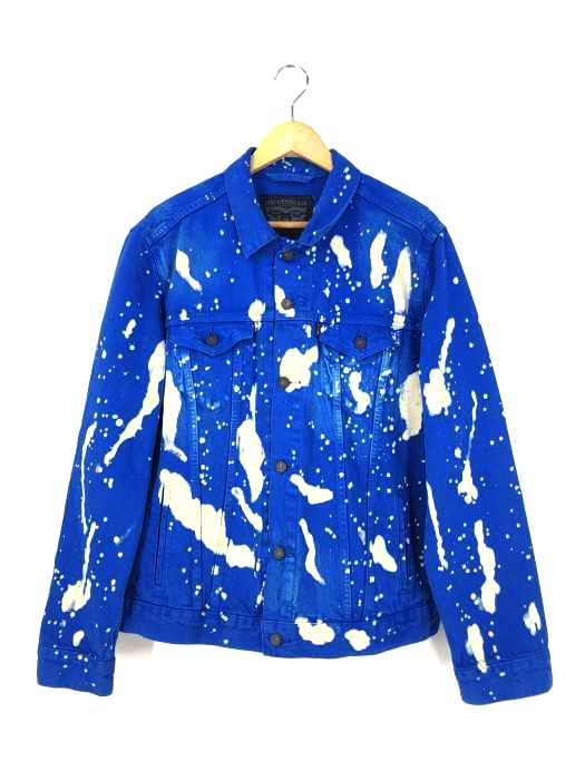 Levis(リーバイス) ブリーチ加工 デニムジャケット メンズ import：L