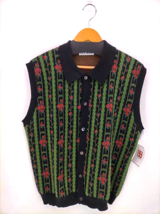 TTT_MSW(ティーモダンストリートウエア) 22ss Flower Jacquard knit vest メンズ JPN：M