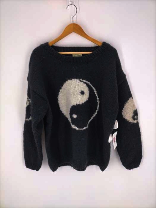 ユーズドフルギ USED古着 {{macmahon knitting mills}} BIG YIN & YANG CREW NECK KNIT メンズ 表記無