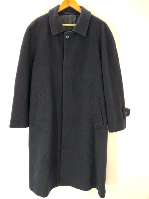 ユーズドフルギ USED古着 {{EDDY CLUB}} カシミヤ混 メルトン ウール ロングステンコート メンズ import：M