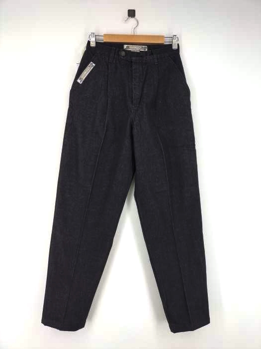 フメイ KRIZIA JEANS 80S 1タックテーパードブラックデニムパンツ メンズ  31