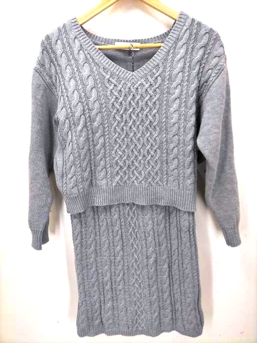 セシルマクビー CECIL McBEE ケーブルニットセットアップ レディース  M