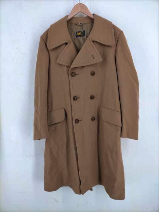 ユーズドフルギ USED古着 MICHELI MODA ABRAHAM＆STRAUS MADE IN ITALY 70S~80S 胡桃ボタン ウールトレンチコート メンズ 表記無 42