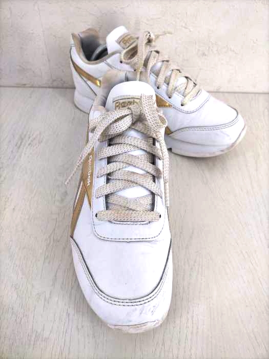 リーボック Reebok ラメ糸紐 スニーカー レディース JPN：24