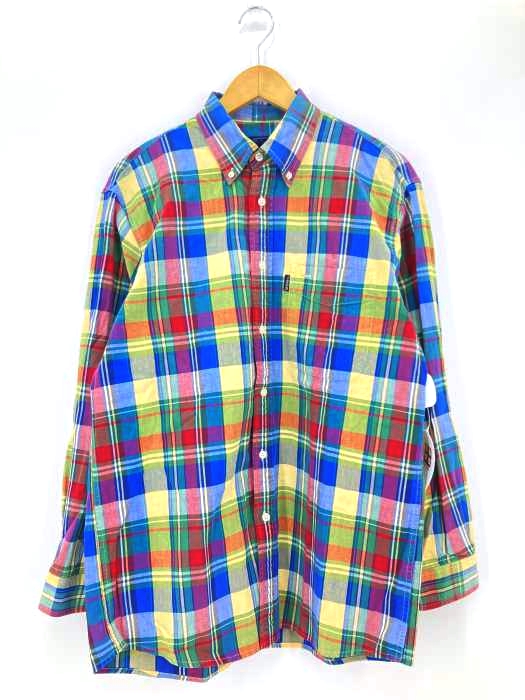 IZOD(アイゾッド) マドラスチェック ボタンダウンシャツ メンズ JPN：M