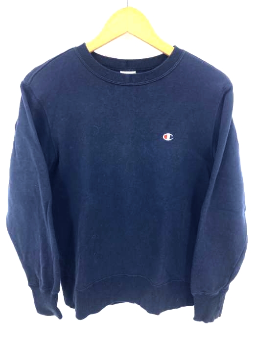 Champion(チャンピオン) ワンポイントロゴ刺繍 クルーネック スウェット レディース JPN：M