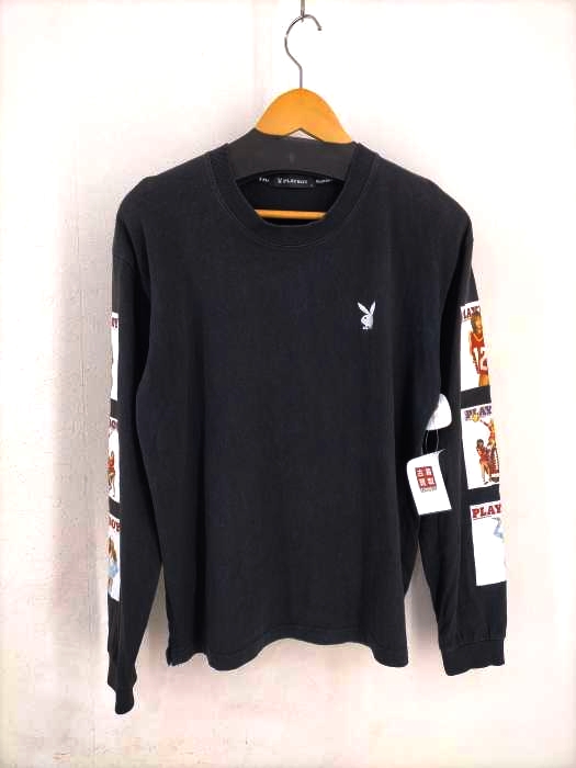 PLAYBOY(プレイボーイ) スリーブプリントカットソー メンズ JPN：M