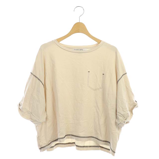 Americana(アメリカーナ) JEANS FACTORY Tシャツ カットソー 五分袖 レディース  表記なし
